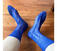 Calcetines de vestir jacquard rombicos para hombre, paquete de 3, calcetines de trabajo formales de negocios, nailon transpirable, elástico fino, ajuste cómodo, para uso profesional de oficina (S