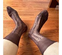 Calcetines de vestir jacquard rombicos para hombre, paquete de 3, calcetines de trabajo formales de negocios, nailon transpirable, elástico fino, ajuste cómodo, para uso profesional de oficina (M café