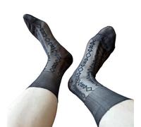Calcetines de vestir jacquard rombicos para hombre, paquete de 3, calcetines de trabajo formales de negocios, nailon transpirable, elástico fino, ajuste cómodo, para uso profesional de oficina (M