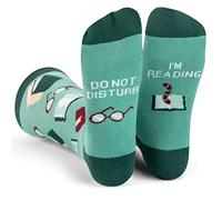 Calcetines de videojuegos con texto en inglés "Do Not Disturb I'm Gamer", divertidos regalos para hombres y mujeres, lectura, talla única
