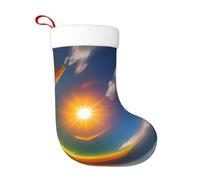 Calcetines decorativos de Navidad con texto en inglés "HJFCZH Sun High in the Sky" para decoración del hogar, suaves y cómodos para oficina, árbol de Navidad, chimenea