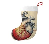 Calcetines decorativos de Navidad Hjfczh de anatomía humana, gráficos de corazón, ligeros y cómodos para mujeres y hombres