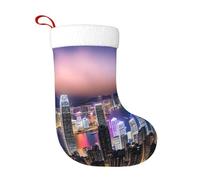 Calcetines decorativos de Navidad HJFCZH Hong Kong, suaves y ligeros, no se decoloran, para árboles de Navidad, fiestas, chimeneas