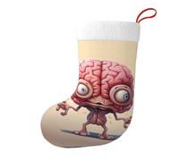Calcetines decorativos de Navidad WHJSSF con diseño de cerebro humano suave y esponjoso para mujeres y hombres