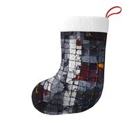 Calcetines decorativos de Navidad Yyhwhjde con estampado de cuadrícula rota, suaves y esponjosos, para mujeres y hombres
