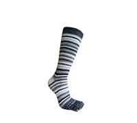 Calcetines Dedos 3 Pares De Calcetines Con Dedos Del Pie For Hombre, Calcetines Largos De Algodón De Talla Grande A Rayas Coloridas De Compresión For Deporte, Calcetines Divertidos De 5 Dedos For La P