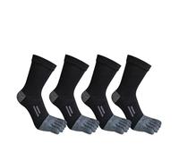 Calcetines Dedos 4 pares de calcetines deportivos con punta de compresión profesional transpirable absorbente de sudor Fitness senderismo bicicleta al aire libre correr calcetines de cinco dedos(4 Pai