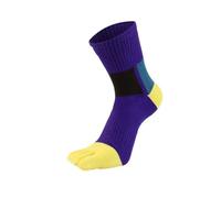 Calcetines Dedos 5 pares de calcetines con dedos del pie for hombre Otoño Invierno calcetines gruesos de algodón cálidos absorbentes del sudor Happy Sport calcetines de 5 dedos for hombre(5 pairs colo