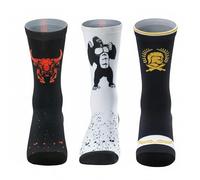 Calcetines Deporte Hombre - Pack de 3 Calcetines Running, Ciclismo, Crosstraining, Padel y Gimnasio -Calcetines hombre divertidos con diseños unicos para Atletas - Talla única 40-46