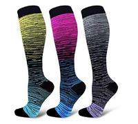 Calcetines Deportivos De Compresión De Nylon Para Correr Al Aire Libre S/M Rosa * 3 Pares