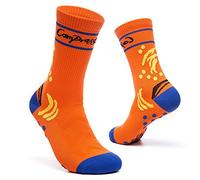 Calcetines Deportivos De Compresión Transpirables. Naranja * 2 Pares