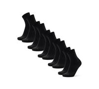 Calcetines Deportivos de Media Caña de Running,Transpirables, Hombres y Mujeres, 3 o 5 pares, 5 x Negro sólido, 39-42