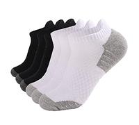 Calcetines deportivos para correr, transpirables, 6 pares y tobillos, para hombre, para mujer, con estampado de leopardo, bufanda de gasa, caqui, S