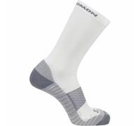 Calcetines de running salomon aero ankle-white-quarry-quiet shade 45 - 47