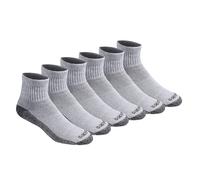 Calcetines Dickies Dri-Tech con control de humedad para hombre. Disponibles en tallas M-XXL (6, 12 y 18). Gris (6 pares). Mediano.