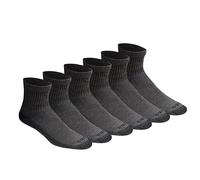 Calcetines Dickies Dri-Tech con control de humedad para hombre. Disponibles en tallas M-XXL (6, 12 y 18). Color carb n (6 pares). Talla grande.