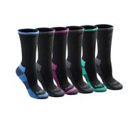 Calcetines Dickies Dri-Tech Essential Moisture Control para mujer Disponibles en tallas S-XL (6 12 Negro Surtido (6 pares) Grande