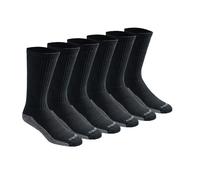 Calcetines Dickies Dri-Tech Moisture Control para hombre, paquete m ltiple, negros (6 pares), talla 6-12