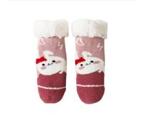 Calcetines Divertidos Mujer,Calcetines Tipo Pantuflas para Bebé Rends Calcetines NavideñOs Suaves para NiñOs PequeñOs Calcetines CáLidos De VellóN Que No Son De Invierno