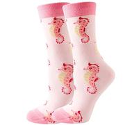 Calcetines Divertidos Novedosos Vívidos Brillantes con Estampado de Animales Pollo Gato Perro Zorro Estampado Unisex Calcetines de Regalo Para Hombres Mujeres, Altoa única
