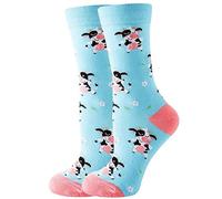 Calcetines Divertidos Novedosos Vívidos Brillantes con Estampado de Animales Pollo Gato Perro Zorro Estampado Unisex Calcetines de Regalo Para Hombres Mujeres, Altoa única