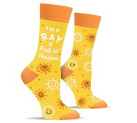 Calcetines Divertidos para Mujer Niña-I'm a RAY of F*ck in' Sunshine Calcetines-Regalos Originales Graciosos Cumpleaños Navidad Cumpleaños San Valentin Dia de la Madre para Madres Mama Esposa Novia