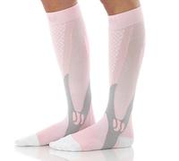 Calcetines Elásticos Antideslizantes Para Deportes Al Aire Libre S/M Rosa * 3 Pares