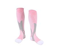 Calcetines Elásticos De Compresión De Ciclismo Para Deportes Al Aire Libre S/M Rosa * 3 Pares
