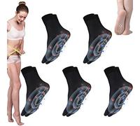 Calcetines elásticos de turmalina iónica para moldear el cuerpo, desintoxicación rápida y turmalina iónica para moldear el cuerpo, calcetines elásticos de terapia de turmalina para aliviar el dolor,