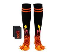 Calcetines Eléctricos - Bajo Control Aplicación 5000 mAh | Calcetines De Esquí Calentadores Y Recargables | Para Invierno Carrera Senderismo Camping Tiempo Frío Esquí