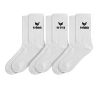 erima Calcetines deportivos, pack de 3 (2182505) Unisex niños, new white, 31-34