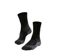 Falke Calcetines TK1 - Lyocell, antiampollas, gruesos, Hombre - Gris Asphalt Melange 46-48