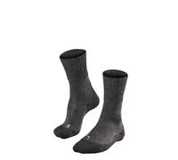FALKE TK1 Adventure Wool W So lana hilo funcional antiampollas gruesos 1 par, Calcetines para senderismo Mujer, Gris Smog 3150, 37-38