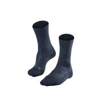 FALKE TK2 Explore Wool M So lana hilo funcional antiampollas gruesos 1 par, Calcetines para senderismo Hombre, Azul Jeans 6670, 44-45