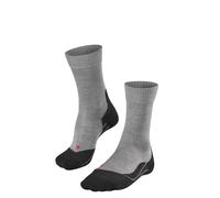 FALKE TK5 Wander M So lana hilo funcional antiampollas finos 1 par, Calcetines para senderismo Hombre, Gris Light Grey 3403, 39-41