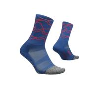 Calcetines Feetures Elite Light Cushion Mini Crew Azul, Talla L