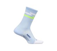 Calcetines Feetures Elite Ultra Light Mini Crew Celeste Blanco, Talla L