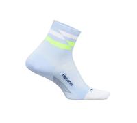 Calcetines Feetures Elite Ultra Light Quarter Azul Celeste, Talla L