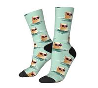 Calcetines Gafas De Sol De Castor Calcetine Diseño Duraderos Calcetines Media Caña Para Adulto Mujer Hombre 40Cm