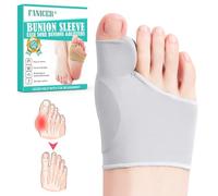 Calcetines Hallux Valgus, Corrector de Juanetes, Correctores para Dedos de los Pies, Almohadilla para el Dedo Gordo, Alivio Diurno y Nocturno, Protector Dedos Pie Hombre y Mujer (37-43 M, Gris)