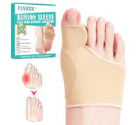 Calcetines Hallux Valgus, Corrector de Juanetes, Correctores Profesionales para Dedos de los Pies, Correctores Hallux Valgus con Separador, Protector Dedos Pie Hombre y Mujer (37-43 M, Piel)