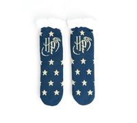 Calcetines Harry Potter - calcetines de casa para mujer logo estrellas calcetines de invierno calentitos calcetines de mujer (azul, EU sistema de tallas, adultos, numérico (de/hasta), M, 35, 38)