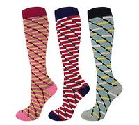 Calcetines hasta Rodilla 3Pares para mujer Aumenta la Resistencia(SET6,S/M)
