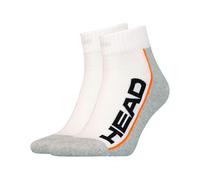 Calcetines Head Tennis 2p Stripe Quarter Gris Blanco