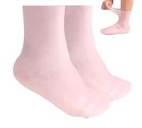 Calcetines hidratantes de silicona, 1 par de calcetines largos y suaves de gel, mascarilla antideslizante para pies secos y agrietados, suavizante de callos, piel áspera, spa, pedicura, cuidado