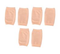 Calcetines Hidratantes para el Talón, Silicona Fáciles de Usar 3 Pares de Calcetines Suaves para Reparación del Talón Versátiles para Talones Agrietados (rosa carne)