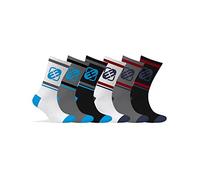FREEGUN Calcetines Hombre Deporte Flexibles - Paquete de 6 - Calcetines Altos Hombre, Tennis, Soporte Antideslizante