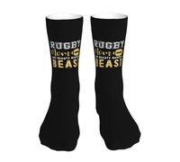 Calcetines Hombre Mujer Mamá De Rugby: Esta Belleza Se Crio Como Una Bestia Cómodos Suaves Crew Calcetines, Para Entrenamiento, Baloncesto, Adulto, Deporte, 40cm
