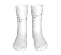 Calcetines Hombre Mujer Molécula De Dmt Clásicos Cómodos Calcetines La Bici, Para Gimnasio, Yoga, Deporte, El Uso Diario, 40cm