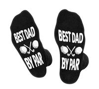 Calcetines Hombre Papa Golf Divertidos - BEST DAD BY PAR - Regalos Originales Graciosos Personalizados Para Hombre - Dibujos Estampados Frikis Colores AlgodóN - Regalo DíA Del Padre CumpleañOs Navidad